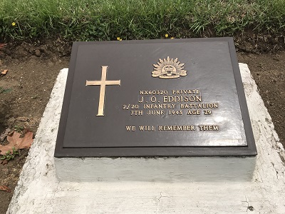 PTE Eddison grave, Hodogaya